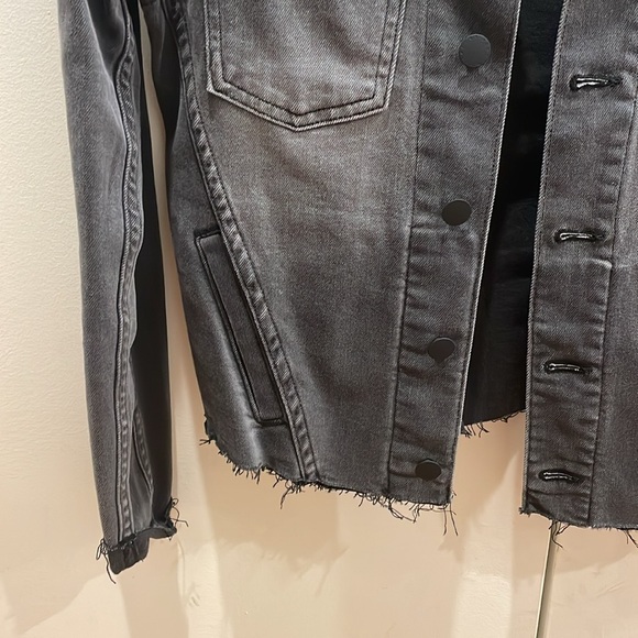 L’AGENCE Janelle Slim-Fit Denim Jacket S/P - Picture 4 of 6